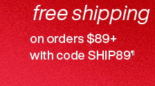Freeshipping on order 89+ with code SHIP89